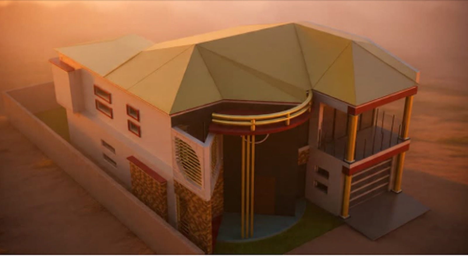 Modern house concept shared by Mate Mategroup